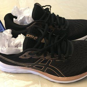 Asics Gel Excite 7 Black & Gold Size 8